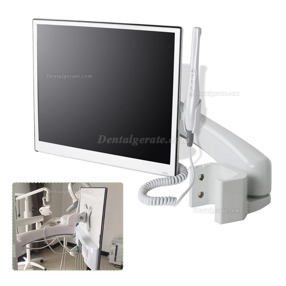 Dental Intraorale Kamera mit Monitor, 8 Millionen Pixeln, mit 17-Zoll-Monitor, Zahnarztstuhlhalterung und WLAN-Funktion